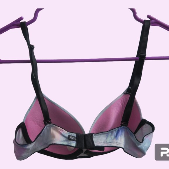 PINK Victoria's Secret wear everywhere tie dye bra in blue, pink and black 32B - Picture 2 of 6